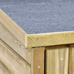 Abri à outils de jardin 123x50x171 cm Pinède imprégnée 