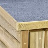 Abri à outils de jardin 123x50x171 cm Pinède imprégnée 