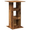 Table de bar avec rangement vieux bois bois d’ingénierie 