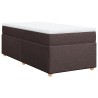 Sommier à lattes de lit avec matelas Marron foncé 90x200 cm 