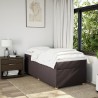 Sommier à lattes de lit avec matelas Marron foncé 90x200 cm 