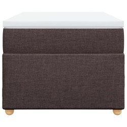 Sommier à lattes de lit avec matelas Marron foncé 90x200 cm 