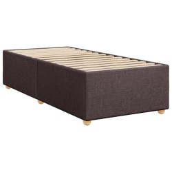 Sommier à lattes de lit avec matelas Marron foncé 90x200 cm 