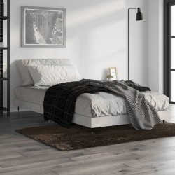 Cadre de lit sans matelas gris béton 100x200 cm 