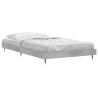 Cadre de lit sans matelas gris béton 100x200 cm 