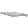 Cadre de lit sans matelas gris béton 100x200 cm 