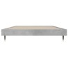 Cadre de lit sans matelas gris béton 100x200 cm 