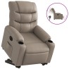 Fauteuil inclinable électrique cappuccino similicuir 