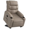 Fauteuil inclinable électrique cappuccino similicuir 