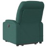 Fauteuil inclinable de massage électrique Vert foncé Tissu 