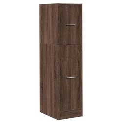 Armoire apothicaire chêne marron 30x41x118 cm bois d'ingénierie 