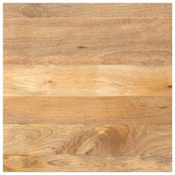 Dessus de table 70x70x2,5 cm carré bois massif manguier 