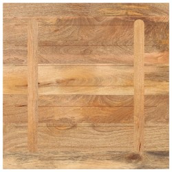 Dessus de table 70x70x2,5 cm carré bois massif manguier 