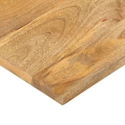 Dessus de table 70x70x2,5 cm carré bois massif manguier 