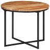 Table basse 55x55x45 cm bois massif acacia et fer 