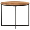Table basse 55x55x45 cm bois massif acacia et fer 