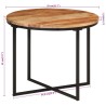 Table basse 55x55x45 cm bois massif acacia et fer 