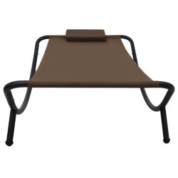 Lit de jardin Marron 200x90 cm Acier 