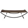 Lit de jardin Marron 200x90 cm Acier 