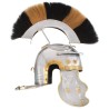 Casque de soldat romain antique pour GN Argenté Acier 