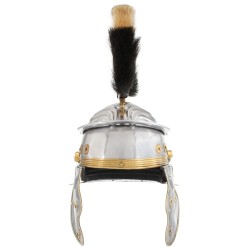 Casque de soldat romain antique pour GN Argenté Acier 