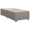 Sommier à lattes de lit avec matelas Taupe 90x190 cm Tissu 