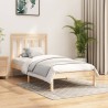 Cadre de lit sans matelas 100x200 cm bois massif 