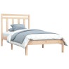 Cadre de lit sans matelas 100x200 cm bois massif 