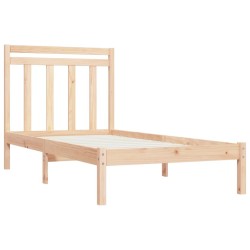 Cadre de lit sans matelas 100x200 cm bois massif 