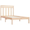 Cadre de lit sans matelas 100x200 cm bois massif 