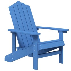Chaises de jardin Adirondack lot de 2 PEHD Bleu aqua 