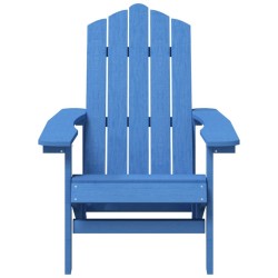 Chaises de jardin Adirondack lot de 2 PEHD Bleu aqua 