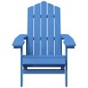 Chaises de jardin Adirondack lot de 2 PEHD Bleu aqua 