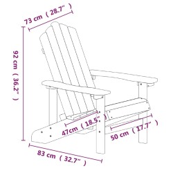 Chaises de jardin Adirondack lot de 2 PEHD Bleu aqua 