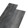 Dalles de plancher PVC 4,46 m² 3 mm autoadhésif gris brillant 