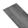 Dalles de plancher PVC 4,46 m² 3 mm autoadhésif gris brillant 