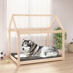 Lit pour chien 111x80x100 cm Bois de pin solide 