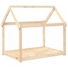 Lit pour chien 111x80x100 cm Bois de pin solide 
