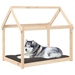 Lit pour chien 111x80x100 cm Bois de pin solide 