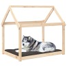Lit pour chien 111x80x100 cm Bois de pin solide 