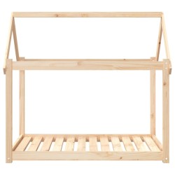 Lit pour chien 111x80x100 cm Bois de pin solide 