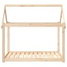 Lit pour chien 111x80x100 cm Bois de pin solide 