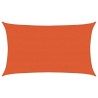 Voile d'ombrage 160 g/m² rectangulaire orange 5x8 m PEHD 