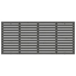 Tête de lit murale Gris 156x3x91,5 cm Bois massif de pin 