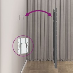 Tête de lit murale Gris 156x3x91,5 cm Bois massif de pin 