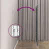 Tête de lit murale Gris 156x3x91,5 cm Bois massif de pin 