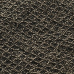 Couverture en coton 125 x 150 cm Anthracite/Marron 