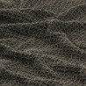 Couverture en coton 125 x 150 cm Anthracite/Marron 