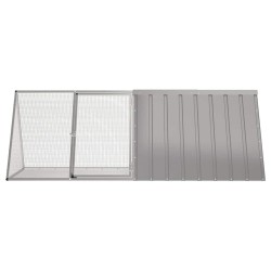 Cage pour lapin Gris 201,5x80,5x71 cm Acier galvanisé 