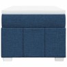 Sommier à lattes de lit avec matelas Bleu 100x200 cm Tissu 